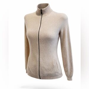 Gobi organic Mongolian cashmere sweater zip up